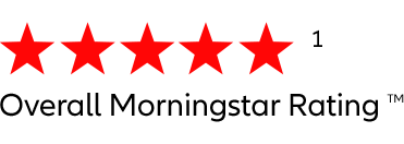 Overall Morningstar Rating™ - 5 star